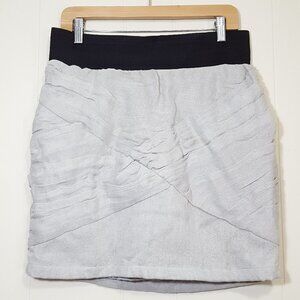 Miss Me MM Couture pleated skirt light gray sz L